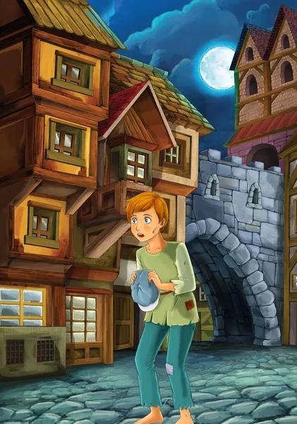 Prince and the Pauper - Prince or princess castles - knights and fairies - illustration for the children — Stock Photo, Image