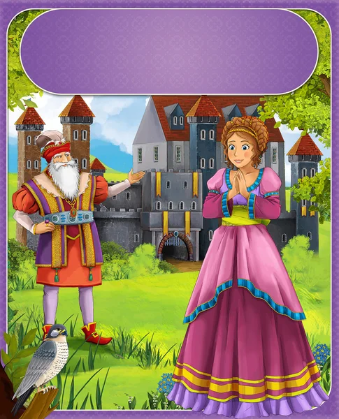 Bluebeard - starzec - księcia lub księżniczki - zamki - Rycerze i wróżki - ilustracja dla dzieci — Zdjęcie stockowe