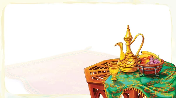 Aladdin ram - elementet stil - illustrationen för barn — Stockfoto