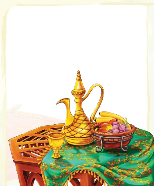 Aladdin frame - element style - Illustration für die Kinder — Stockfoto