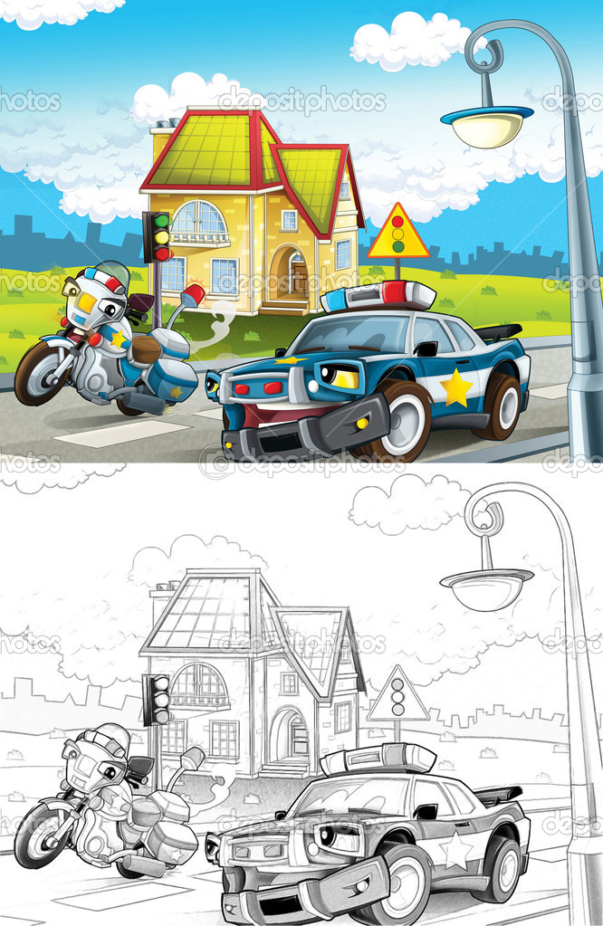 Desenhos para colorir de desenho de um carro de combate para