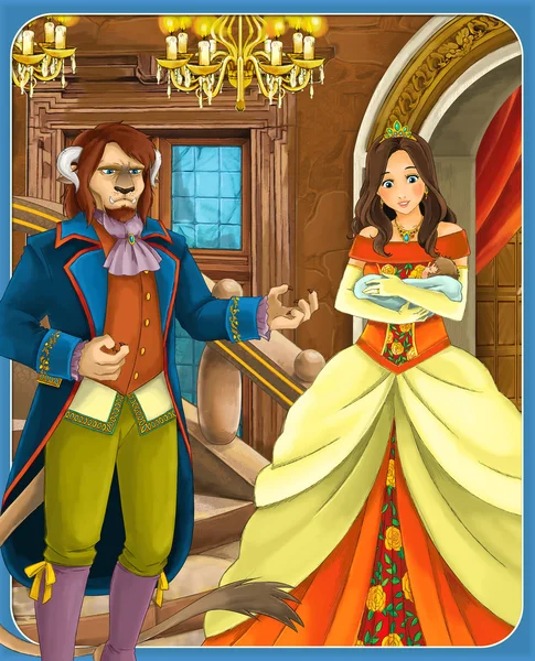 Fairy-tale characters - "Beauty and the Beast" — Stock Photo, Image
