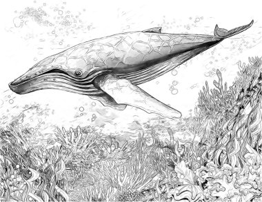 mercan - çizim çocuklar için