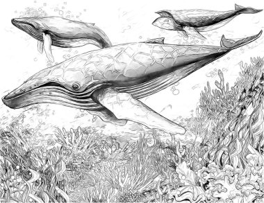 mercan - çizim çocuklar için