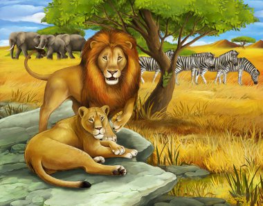 safari - çizim çocuklar için