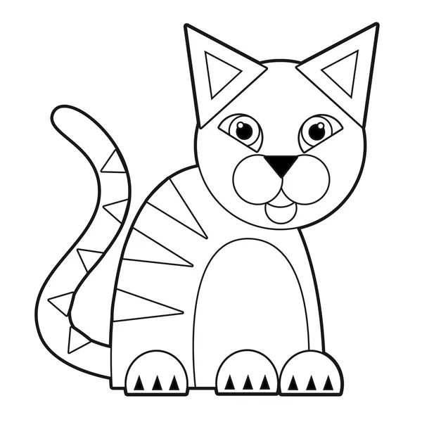 Dessin animé animal - coloriage - illustration pour les enfants — Photo