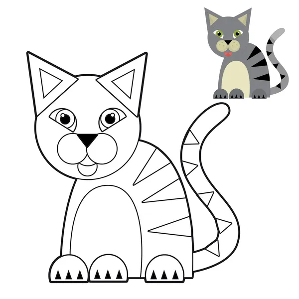 Dessin animé animal - coloriage - illustration pour les enfants — Photo