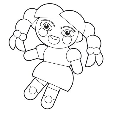 kız - erkek - bebek - sayfa boyama - çizim çocuklar için çizgi film