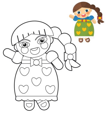 kız - erkek - bebek - sayfa boyama - çizim çocuklar için çizgi film