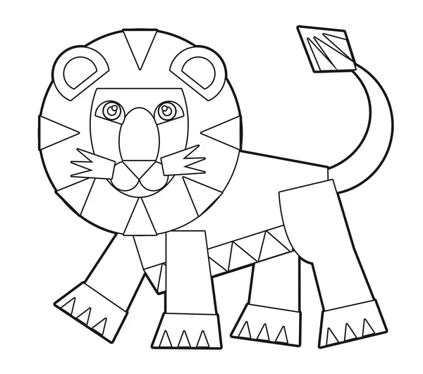 Dessin animé animal sauvage - illustration pour les enfants — Photo