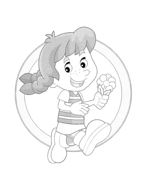 Cartoon dítě — Stock fotografie