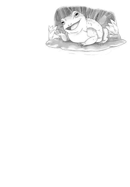おやゆび姫 - 王女 - 城 - 騎士と妖精 - 美しい漫画の女の子 — ストック写真