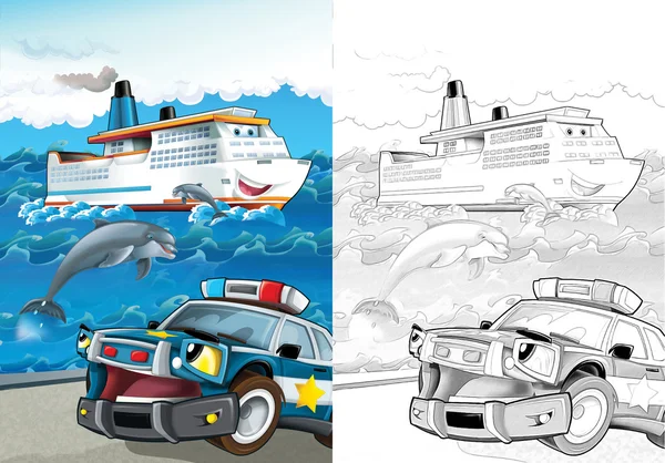 Cartoon vehicle — Stock Photo, Image