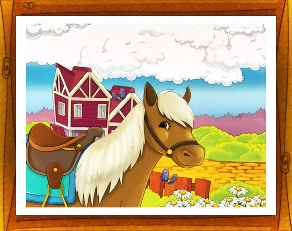Cartoon farm illustration — Stock Photo, Image