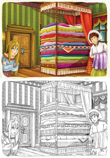 Princess and the Pea — Stock Photo, Image