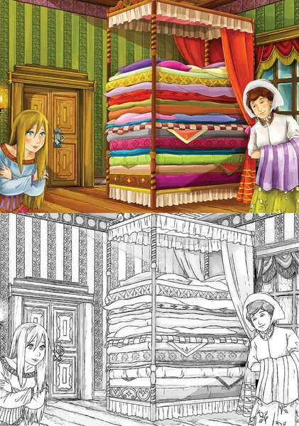 Princess and the Pea — Stock Photo, Image