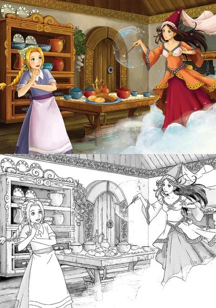 Cartoon fairy tale — Stock Photo, Image