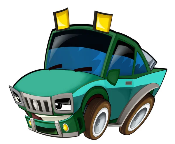 Cool Looking Cartoon Offroad Car Isolated Illustration Children — Stock Photo, Image