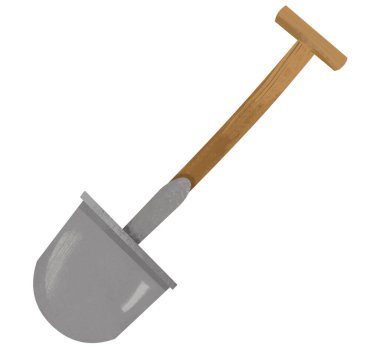 Çocuklar için izole edilmiş kürekli karikatür sahnesi