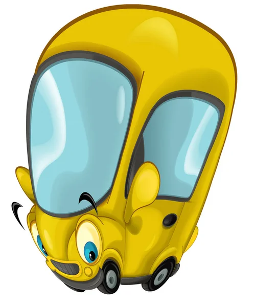 cool looking cartoon sports car isolated illustration for children
