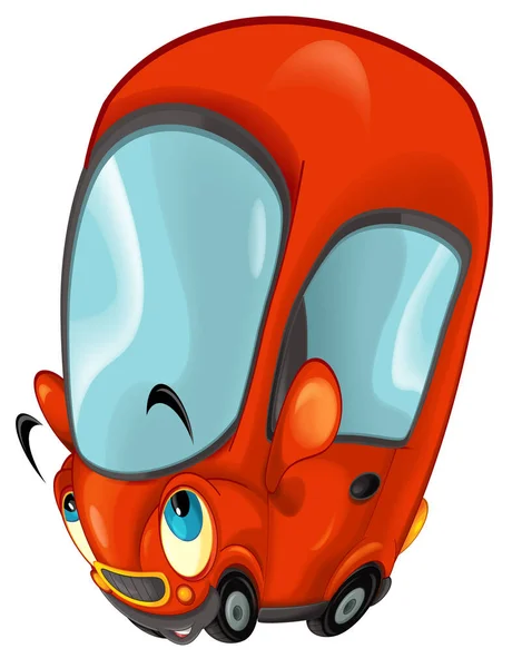 cool looking cartoon sports car isolated illustration for children