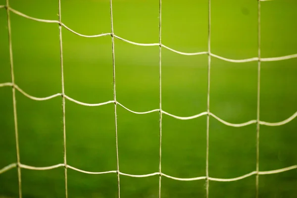 Football goal net close up — Stock Photo, Image