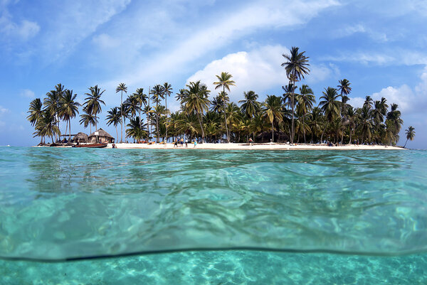 Tropical Island, San Blas Archipelago,Panama
