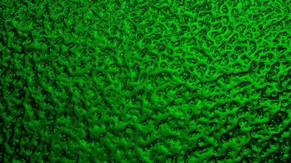 Ярко Зеленый Зимний Фон Поверхность Льда Застыла Оконном Стекле Абстрактный — стоковое фото