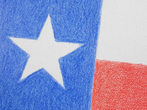 Fragment Van Texas Staatsvlag Patriottische Textuur Illustratie Symbool Van Een — Stockfoto