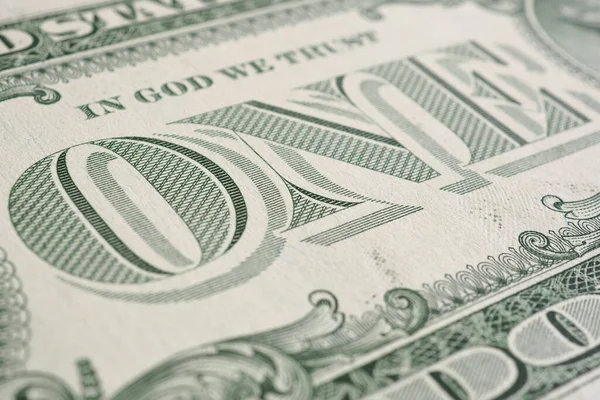 Amerykańskie Pieniądze Dolar Amerykański Jedno Zbliżenie Tło Lub Tapety Temat — Zdjęcie stockowe