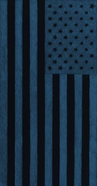 Bandiera Americana Sfondo Nero Blu Scuro Colorato Carta Parati Patriottica — Foto Stock