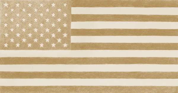 Usa Flagga Olive Eller Khaki Tonad Bakgrund Patriotisk Bakgrund Ljusbruna — Stockfoto