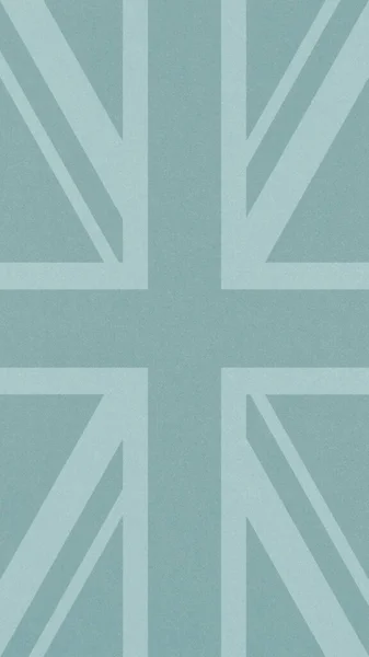 Esquema Bandera Británica Superficie Papel Azul Claro Textura Gris Pálido —  Fotos de Stock