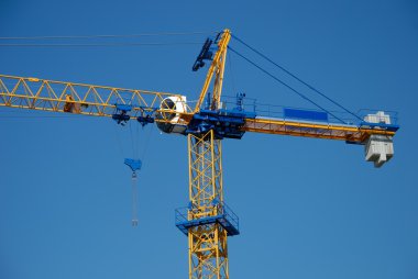 Mavi gökyüzü inşaat Vinci