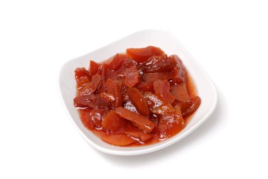 plaka reçel dilimleri ile