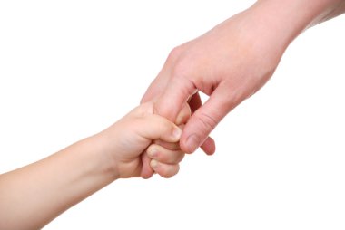 çocuğun parmak için mum tutan