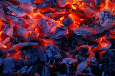 kömür yanma gelen arka