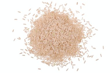 avuç pirinç tahıl izole