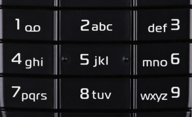 beyaz harflerle siyah dijital klavye
