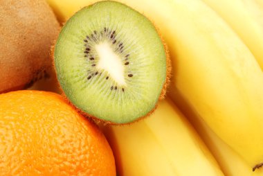 kivi dilimi closeup arka plan