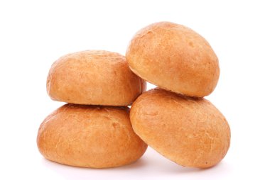 izole üç taze çörek