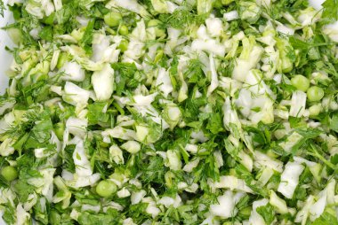 arka plandan vejetaryen salata