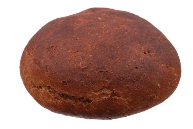 beyaz üzerine tüm yuvarlak çavdar ekmeği