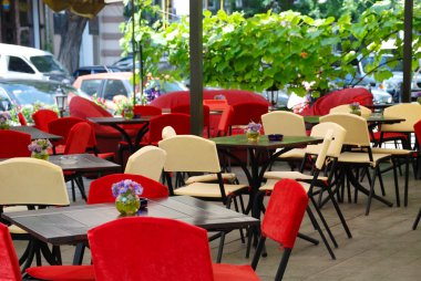 yaz açık hava kafe