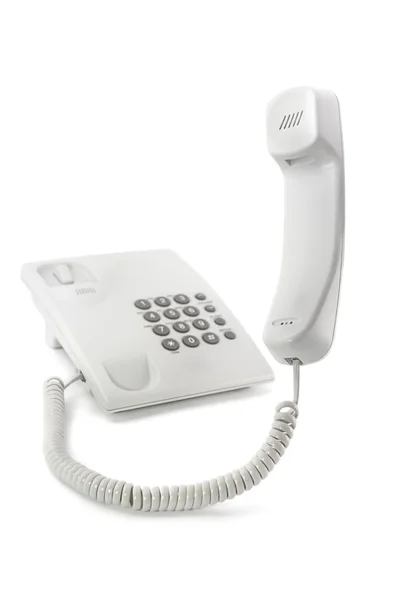 Telefoon met de opgeheven buis — Stockfoto