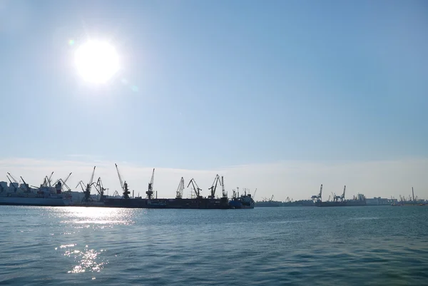 Vista panorámica del puerto marítimo — Foto de Stock