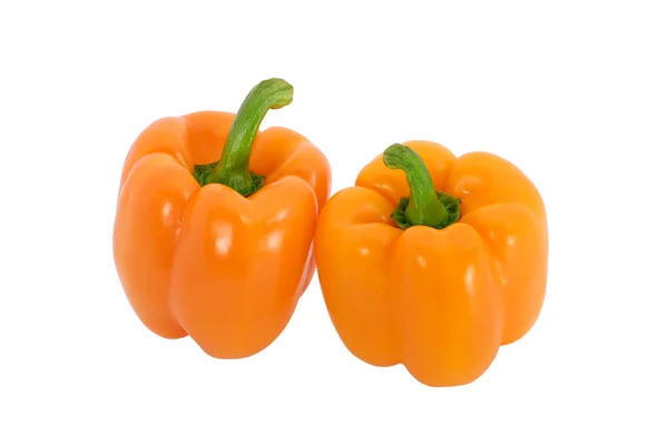 Duas pimentas laranja — Fotografia de Stock