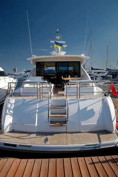 Rear section of a yacht — Stock Photo, Image