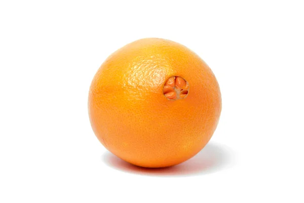 Een hele oranje op wit — Stockfoto