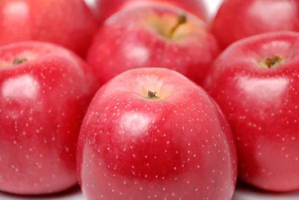 Tło z czerwonych jabłek — Zdjęcie stockowe